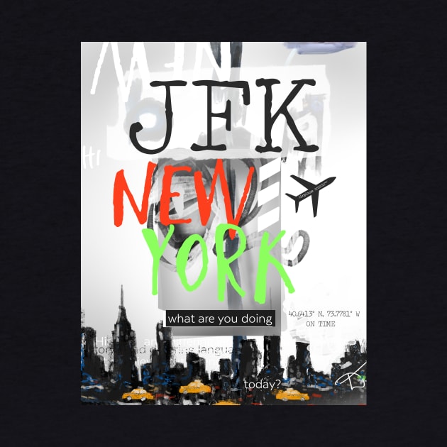 JFK New York collage by Woohoo